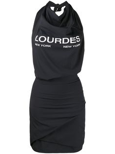 Lourdes приталенное платье с вырезом халтер