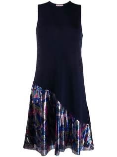 Emilio Pucci платье с геометричной вставкой и пайетками