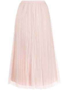 RED Valentino плиссированная юбка миди из тюля