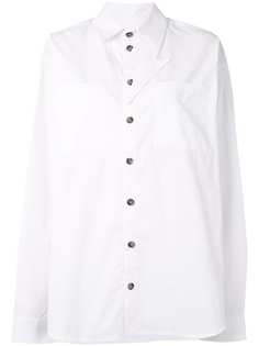 Natasha Zinko рубашка с аппликацией на воротнике