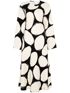 Marni платье миди в горох
