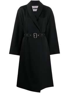 Jil Sander расклешенный тренч с поясом
