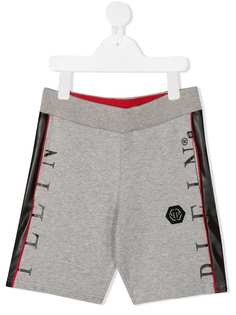Philipp Plein Junior спортивные шорты с лампасами