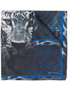 Etro шарф с леопардовым принтом