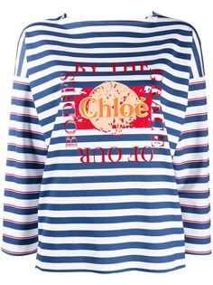 Chloé футболка в полоску Chloe