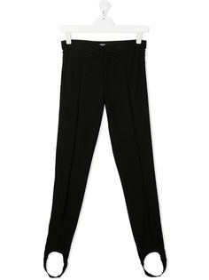 Balmain Kids легинсы с логотипом и штрипками