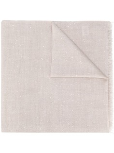 Brunello Cucinelli шарф с пайетками и бахромой