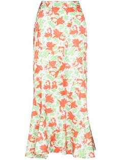 yuhan wang юбка миди с принтом