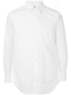 Black Comme Des Garçons поплиновая рубашка с многослойным подолом