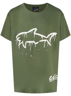 Greg Lauren X Paul & Shark футболка с графичным принтом и круглым вырезом