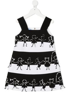 Mi Mi Sol платье без рукавов с графичным принтом