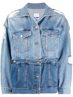 SJYP джинсовая куртка со съемной вставкой