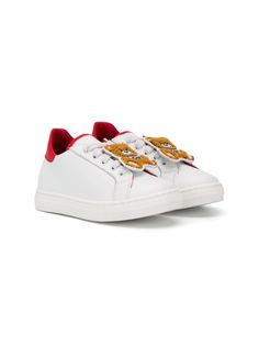 Moschino Kids кроссовки с нашивкой-логотипом