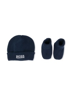 BOSS Kidswear комплект из шапки бини и пинеток