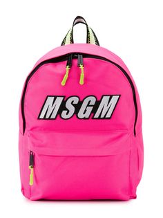 Msgm Kids рюкзак с нашивкой-логотипом