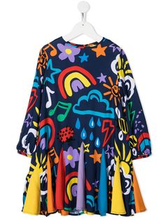 Stella McCartney Kids платье с принтом