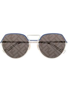 Fendi Eyewear солнцезащитные очки-авиаторы с монограммой