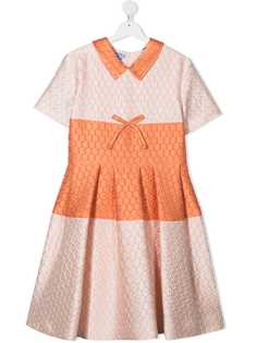 Mi Mi Sol стеганое платье с короткими рукавами