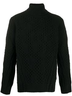 Dondup свитер фактурной вязки с высоким воротником