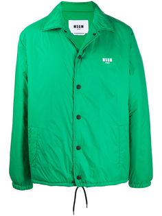 MSGM пуховик с вышитым логотипом