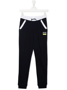 BOSS Kidswear спортивные брюки с контрастной отделкой