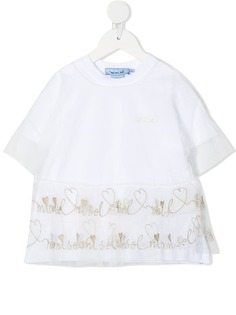 Mi Mi Sol топ с короткими рукавами и принтом