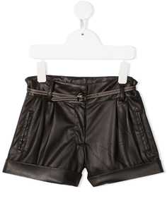 Lapin House шорты из искусственной кожи