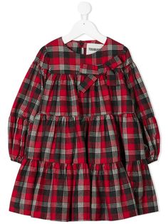 Touriste ярусное платье в клетку