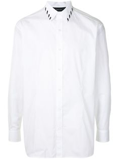 Qasimi рубашка с контрастными полосками