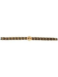 Chanel Pre-Owned двойной ремень 1990-х годов с логотипом CC