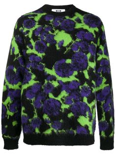 MSGM джемпер с абстрактным узором
