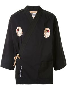 A BATHING APE® рубашка-кимоно Ninja