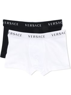 Versace Kids комплект из двух боксеров с логотипом