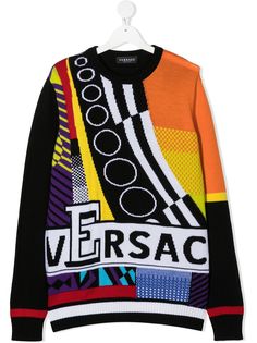 Young Versace джемпер с логотипом