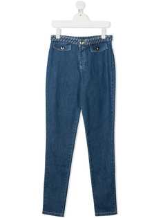 Chloé Kids прямые джинсы средней посадки