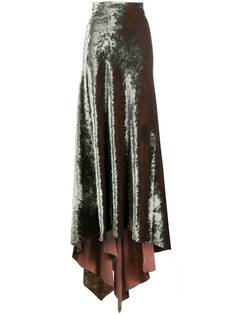 Ann Demeulemeester длинная бархатная юбка