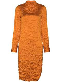 XU ZHI платье миди Wrinkle