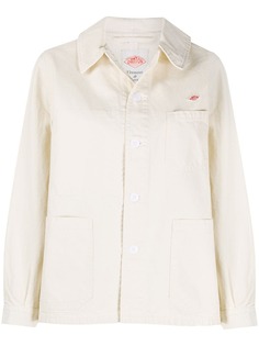 Danton рубашка с накладными карманами и вышитым логотипом