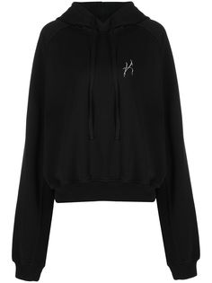 Haider Ackermann толстовка с капюшоном и вышитым логотипом