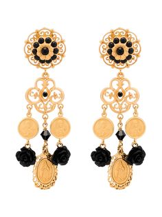 Dolce & Gabbana серьги с кристаллами