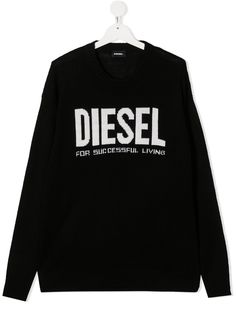 Diesel Kids джемпер с контрастным логотипом
