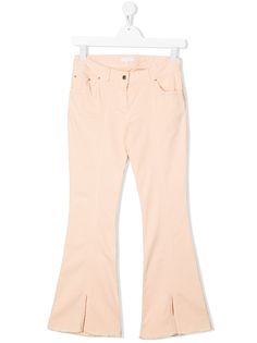 Chloé Kids расклешенные джинсы с завышенной талией