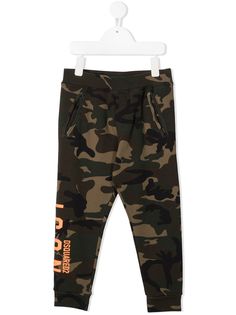 Dsquared2 Kids спортивные брюки с камуфляжным узором