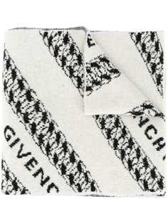 Givenchy шарф с логотипом вязки интарсия