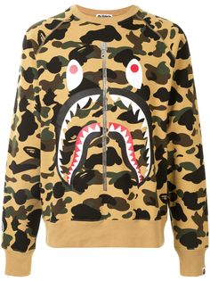 A BATHING APE® толстовка с камуфляжным принтом и логотипом