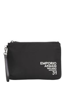 Emporio Armani клатч на молнии с логотипом