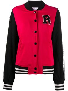 RED Valentino бомбер с вышивкой