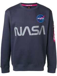 Alpha Industries толстовка с принтом NASA