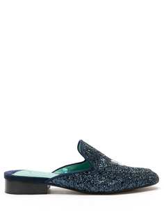 Blue Bird Shoes мюли Butterfly с блестками