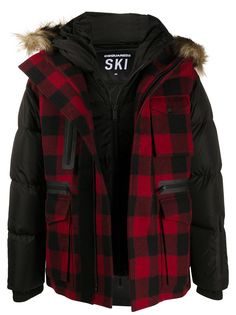 Dsquared2 пуховик в клетку